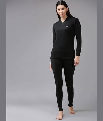 Lux Cottswool Cotton Blend Thermal Sets - Black Pack of 1