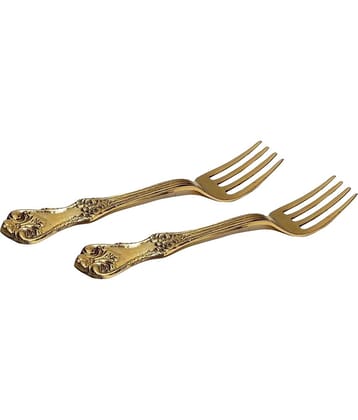 A & H ENTERPRISES - Brass Brass Table Fork ( Pack of 2 )