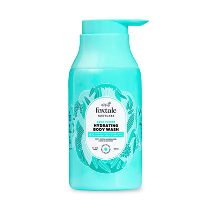Hula Hoop HydraLock Body Wash by Foxtale| 24Hrs Hydration | Hyaluronic Acid + Cica Extract + Menthol | Cleanses, Hydrates, & Repairs Skin | 6+ hours Odor Protection + Fresh Aqua Scent | 250ml Hula Hoop HydraLock Body Wash by Foxtale| 24Hrs Hydration | Hy