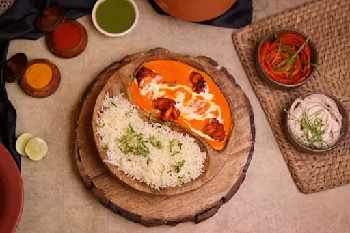 Butter Chicken With Plain Rice