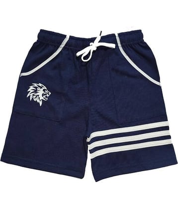 atlans Pack of 1 Cotton Shorts For Boys ( Navy )