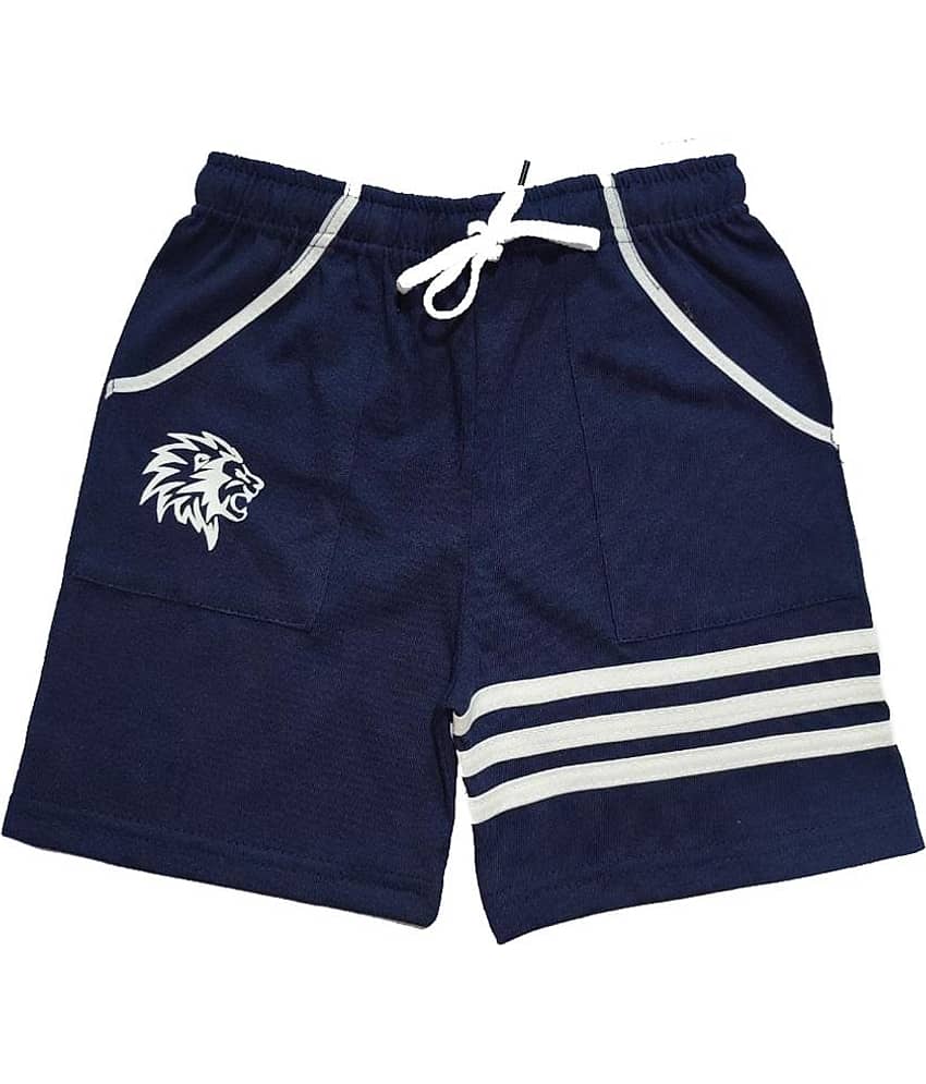 atlans Pack of 1 Cotton Shorts For Boys ( Navy )