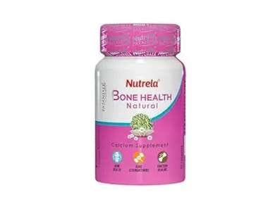 Nutrela Bone Health Natural Calcium for Supplement for Women | Ayurvedic Calcium for Men | For bone Health | Joint Health | 30 Capsules