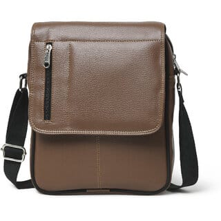 MATRICE messenger bag with tan faux vegan leather(NE-S-0798-Tan)