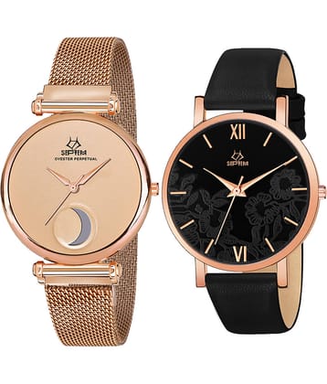 Septem Multicolor Leather Analog Men's Watch