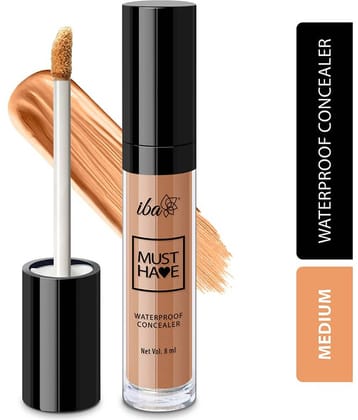 Iba Must Have Waterproof Concealer Matte Medium, 8ml , Full Coverage , Oil Free & Lightweight, (Pack of 1)