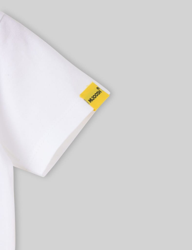 Elegant Kids Boys T shirt Cotton Pure White Joystick 2025 at ShopCircuit | ONDC