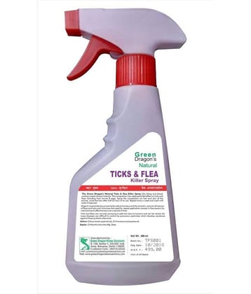 Green Dragon's Natural Ticks & Flea Killer Spray 500ml