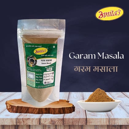 Anita's Garam Masala (50g) | Authentic Indian Spice Blend | Enhances Flavor in Curries and Dishes