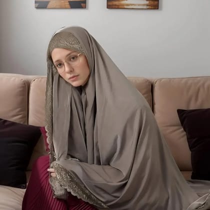 Grey Namazi Hijab