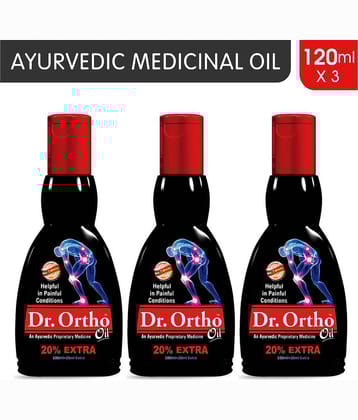 Dr. Ortho Pain Relief Oil, 120Ml (Pack Of 3)