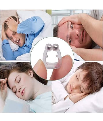 Sakshi Enterprises NOSECLIP StopSnoring Anti Snore Silicone Magnetic Nose Clip