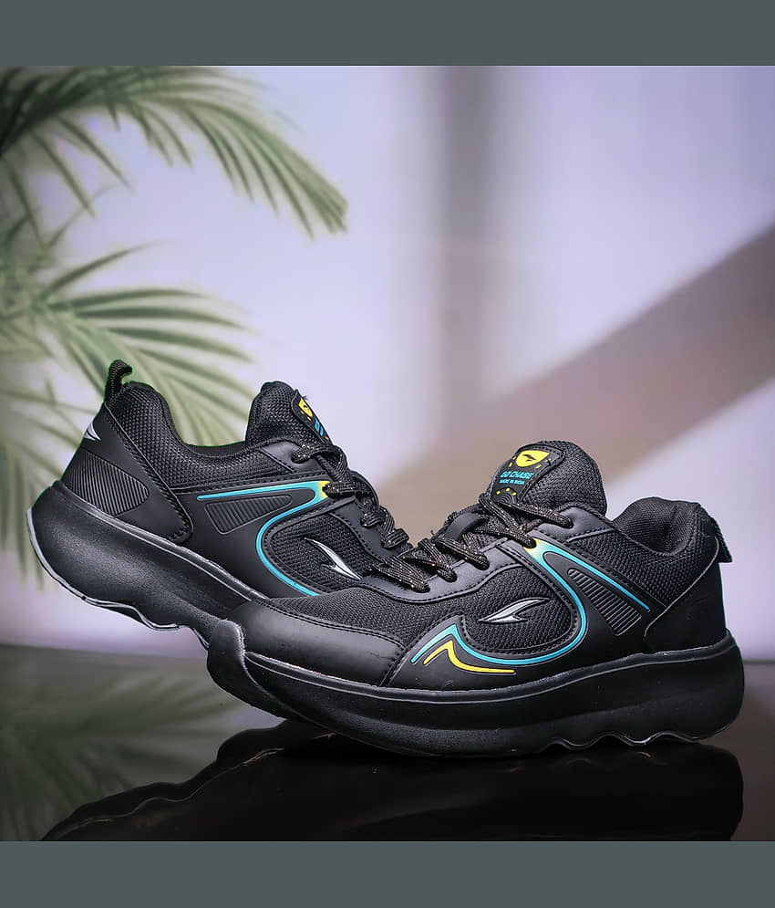 ASIAN BOSS-15 Black Men's Sports Running Shoes