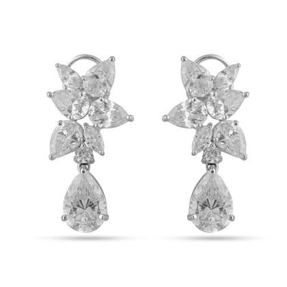Amreen - Cubic Zirconia Diamond Dangle Earrings