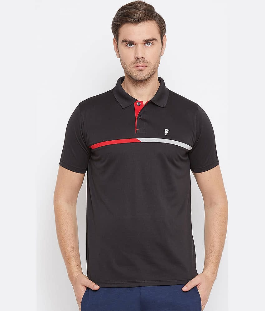 EPPE Black Polyester Polo T-Shirt Single Pack