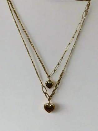 Layered Heart Necklace