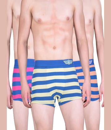 Force NXT Pack of 3 Cotton Trunks For Men's ( Multicolor )