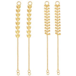 1gram gold Plated Kanchain Ear chain earcuff Ear to Ear Combo for Women & Girls