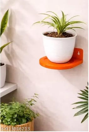 Metal Wall hanging plant stand with pot