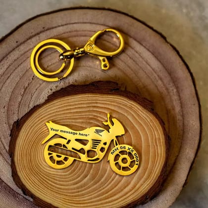 Honda Unicorn Keychain-Gold