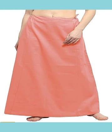 Perfect cloth store Peach Cotton Petticoat - Single