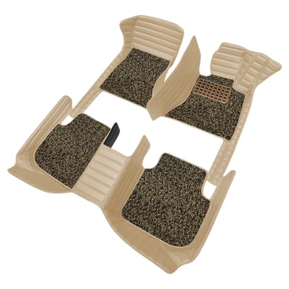 Autofurnish 9D Premium Custom Fitted Car Mats For Skoda Octavia 2021 - Beige Beige-Beige Beige