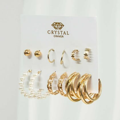 Chic 18K Gold Plated Earring Set