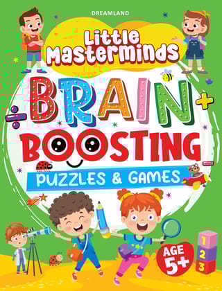 Little Masterminds: Brain Boosting Puzzles & Games Activity Book for Kids Age 5 and Up