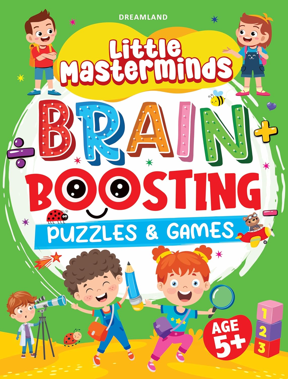 Little Masterminds: Brain Boosting Puzzles & Games Activity Book for Kids Age 5 and Up