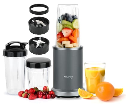 Kuvings 2025 New Nutri Blender PRO 2.0 Gunmetal Grey, Powerful 1000W Motor, Upgraded 2 Blades for Wet & Dry with 2 Jars, Mixer/Grinder/Smoothie Maker, Stainless Steel Body (Gunmetal Grey) Kuvings 2025 New Nutri Blender PRO 2.0 Gunmetal Grey, Powerful 100