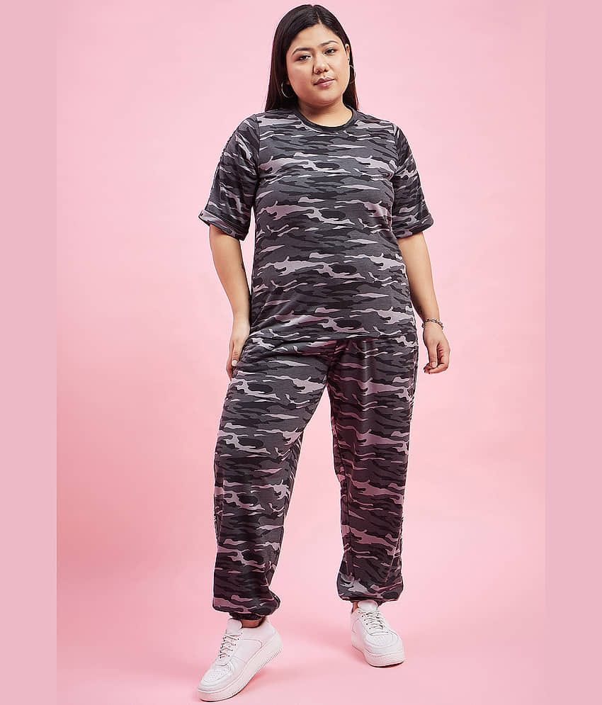 AUSTIVO Women Colorblock Top With Joggers Co-Ord Set ( Multicolor )