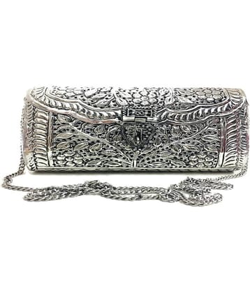 Shakuntla Vintage Sling Bag PU Set of 1 ( Silver )