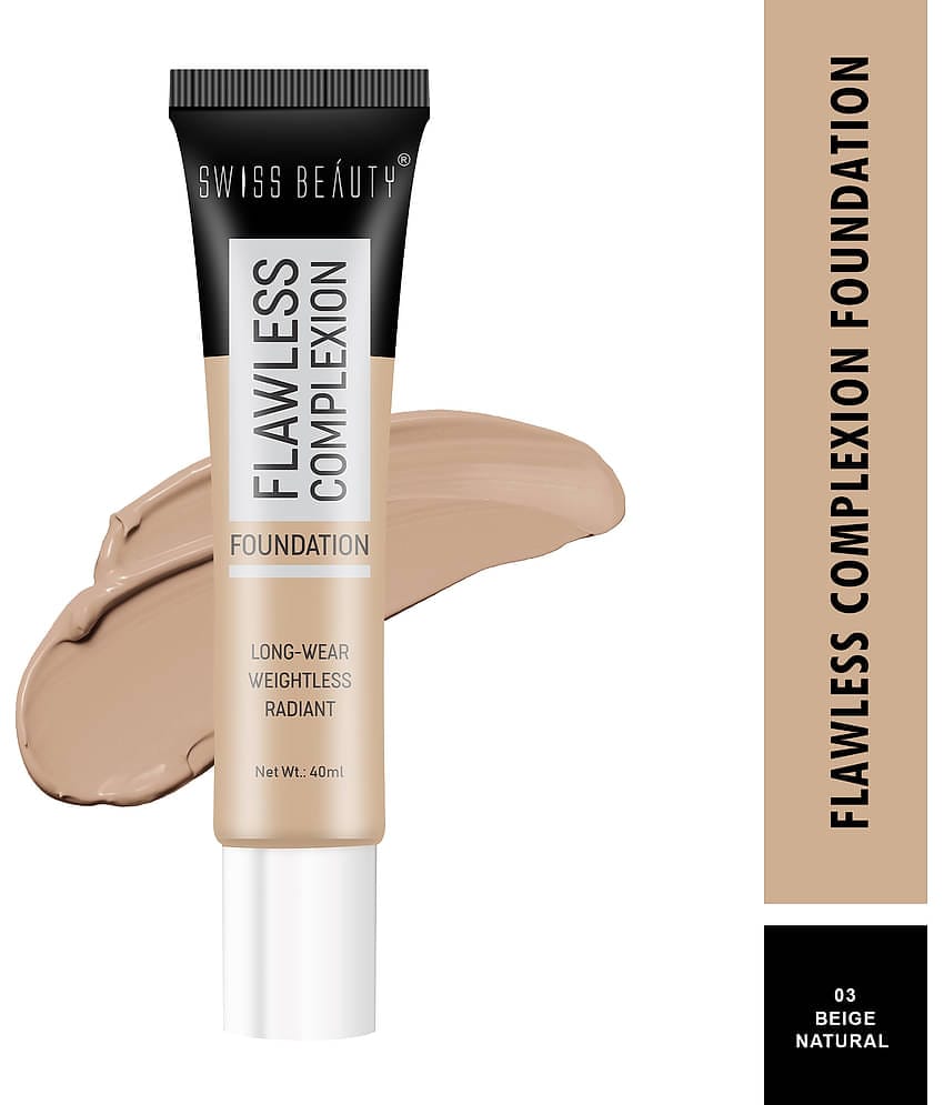 Swiss Beauty Flawless Complexion Foundation Cream Foundation Tan 40 g