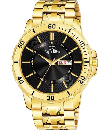 AQUA BLISS - Gold Stainless Steel Analog Men's Watch