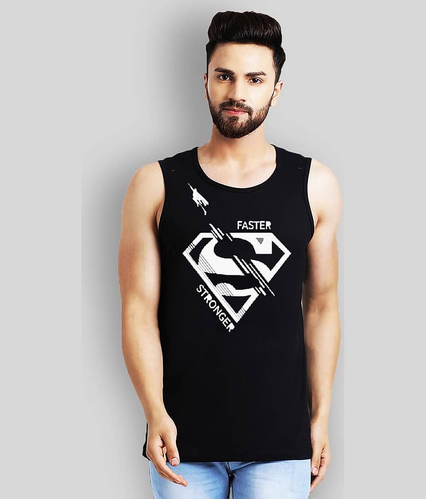 Leotude Pack of 1 Cotton Blend Regular Fit Men's T-Shirt ( Black )