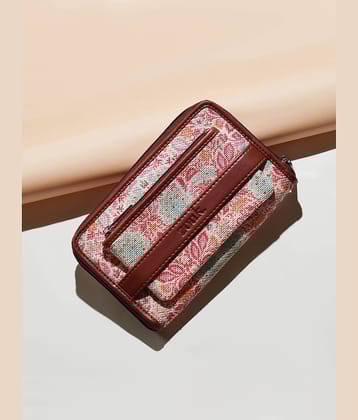 Zouk Jute Multicolor Women's Zip Around Wallet ( Pack of 1 )