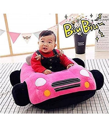 Diamond Collection Sofa Seat Plush Cushion and Amazing Chair for Babies and Kids (Pink Car)