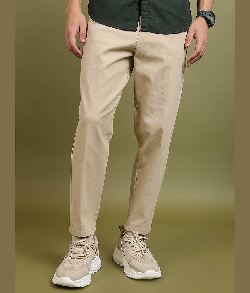 Highlander Regular Men's Trouser - Beige ( Pack of 1 )