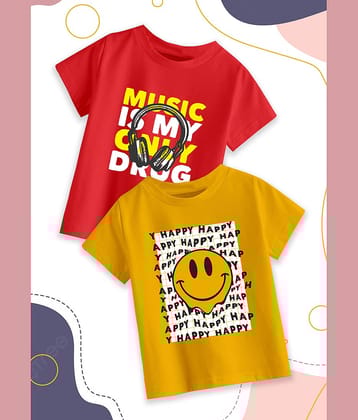 RUNSTARS Pack of 1 Boys Cotton T-Shirt ( Multicolor 11 )