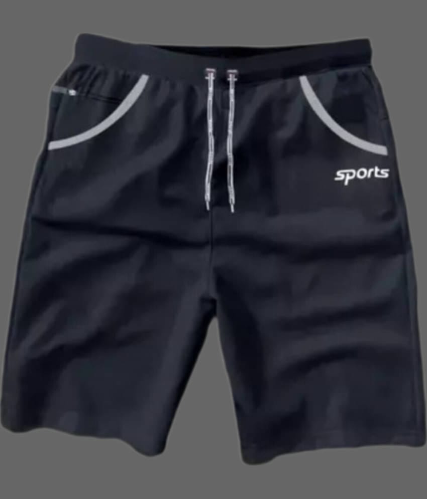 Laadli Black Polyester Men's Shorts ( Pack of 1 )