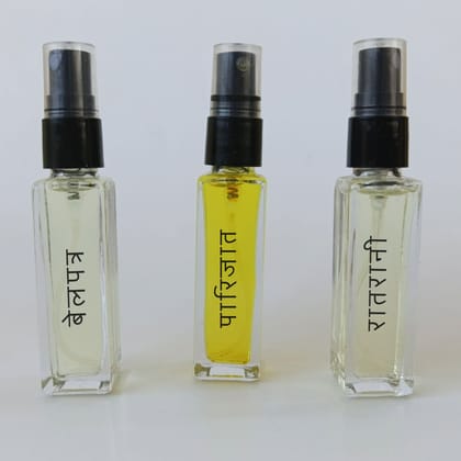 Belpatra | Parijat | Raatrani 8ml each - alcohol free perfume - homemade