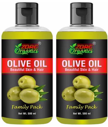 Zorg Organics Shine Enhancing Olive Oil 1 kg ( Pack of 2 )