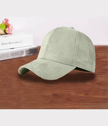 Bolax Pack of 1 Suede Men's Cap ( Grey )