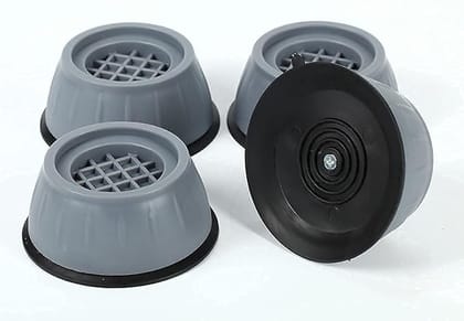 SMARTCAM Washer Dryer Anti Vibration Pad with Suction Cup Feet, Fridge Washing Machine Feet Pads Leveling Feet Anti Walk Pads Shock Absorber Furniture Lifting Base (4 Piece)