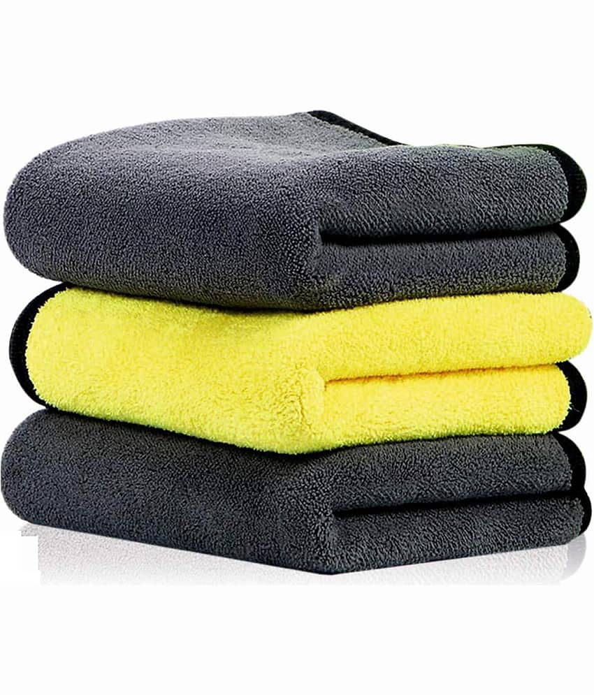 RIVERNEST Multicolor 500 GSM Microfiber Cloth For Automobile ( Pack of 2 )