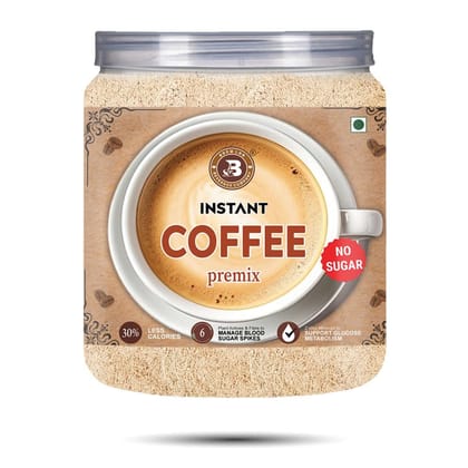 Brew Lab Instant Coffee Premix No Sugar | Just Add Hot Water Suitable For Vending Machine Instant Coffee (500 g, Pure Flavoured)
