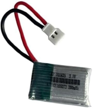 NOVEL 3.7V 200mAh Lithium Polymer Rechargeable Battery Model 701825 | Suitable for Mini Drones, RC Cars, Portable Speakers, Wearable Devices and Mini Cameras
