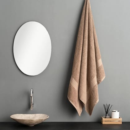 DDECOR - Brio Collection 100% Cotton Bomboo Plains And Textures Pattern 500TC Bath Towel |75 CM X 150 CM|