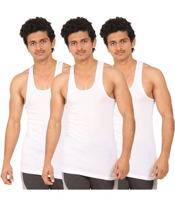 TT Pack of 3 Cotton Blend Sleeveless Vest For Men ( Multi )
