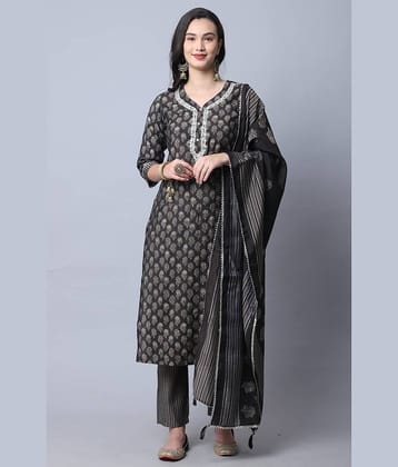 Rajnandini - Grey Straight Viscose Women's Stitched Salwar Suit ( Pack of 1 )